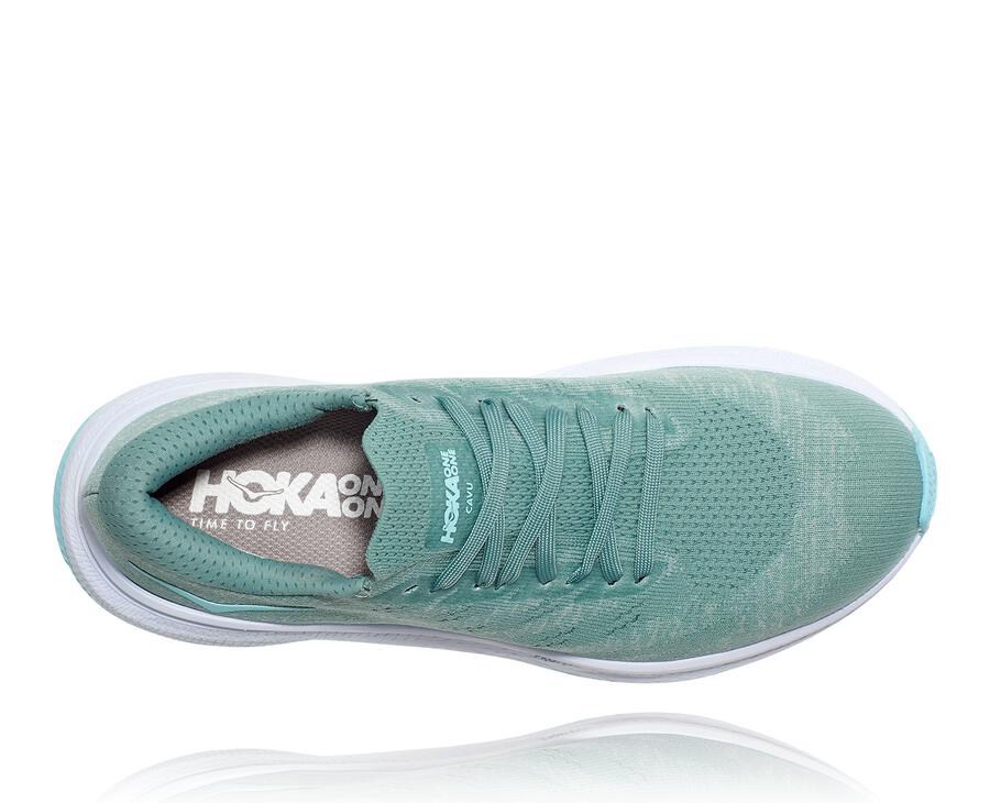 Hoka One One Bezecke Topanky Damske Modre/Biele - Cavu 3 - 06792-RBKP